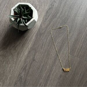 Gold Plated 'Plant Lady' Necklace